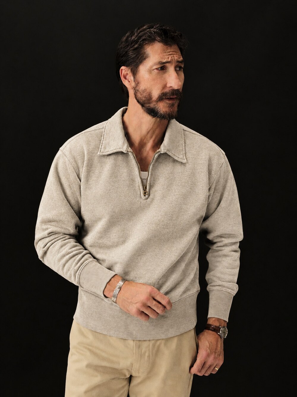 Buck Mason Men's Welterweight Quarter Zip Sweatshirt Sz XL MSRP $148 NWI [CE23]
